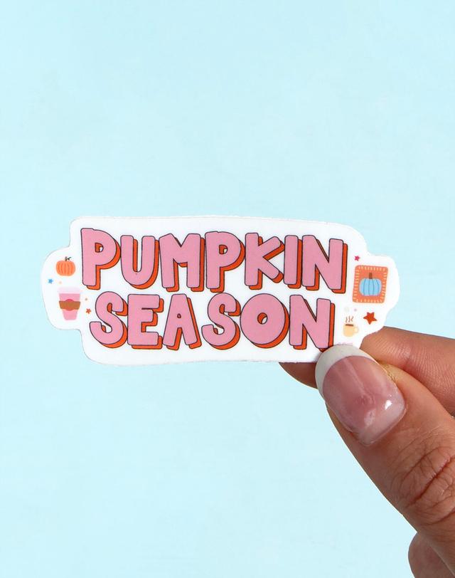 Pumpkin Season Fall Decal Sticker, 1 of 2