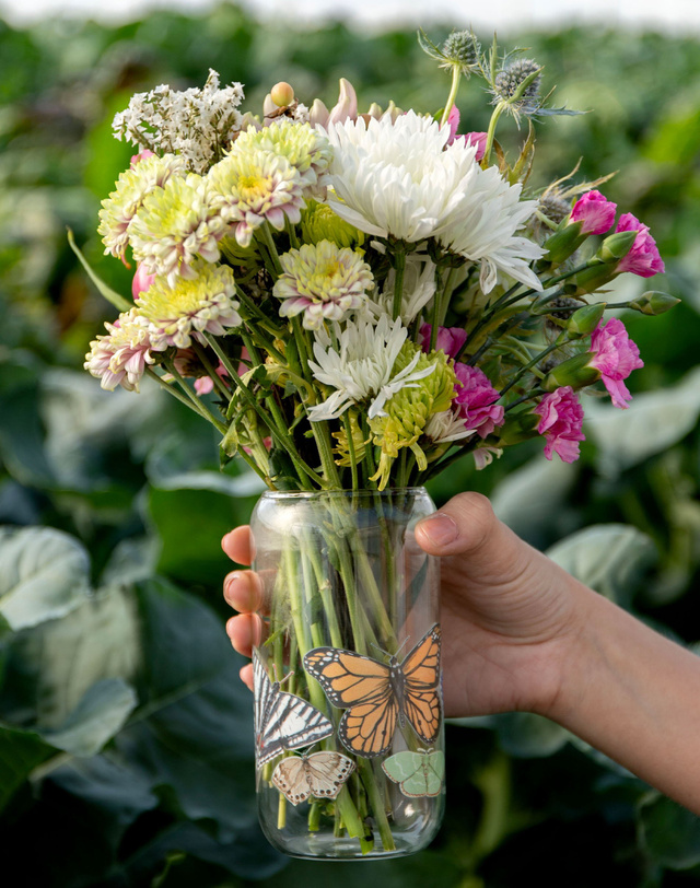 Butterfly Glass Can, 2 of 3