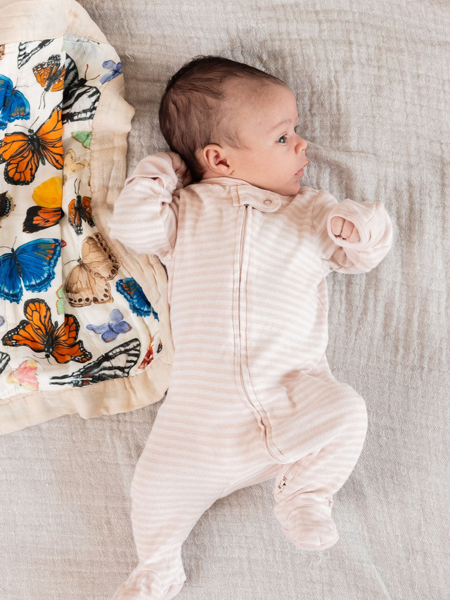 Flutter Friends Butterfly Baby Lovey Muslin Blanket, 2 of 6
