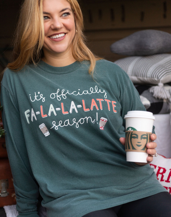 Fa La La Latte Long-Sleeve Tee, 2 of 3