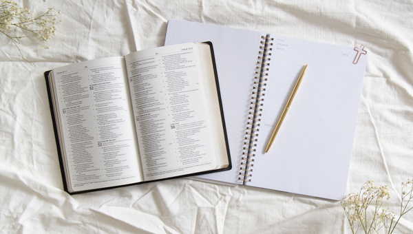 Black Bible Study Spiral Notebook with Reference Maps, 8 of 9