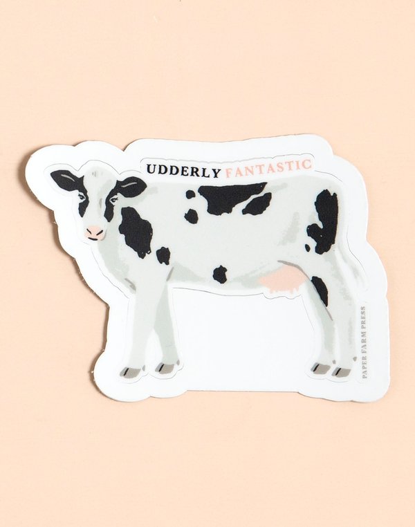 Udderly Fantastic Cow Decal Sticker, 3 of 3