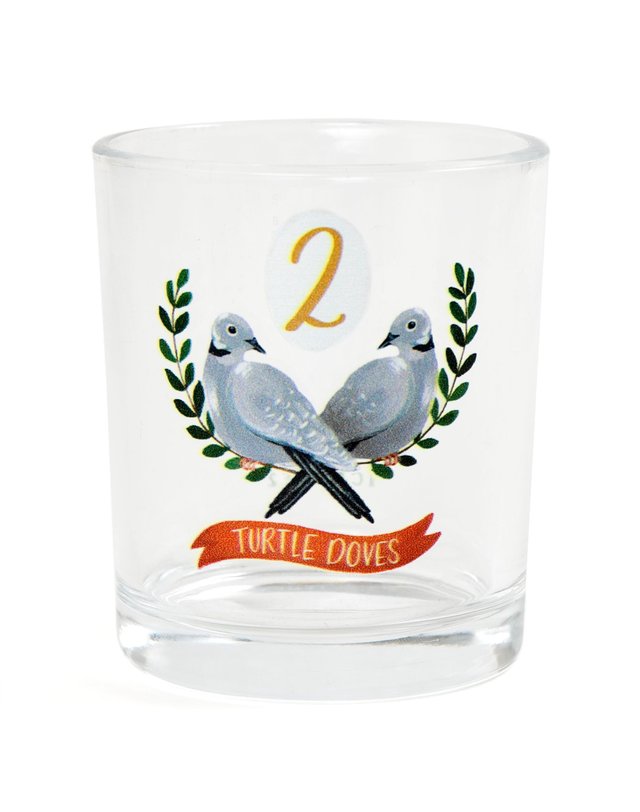 Two Turtle Doves 7.5oz Short Juice Glass, 3 of 3