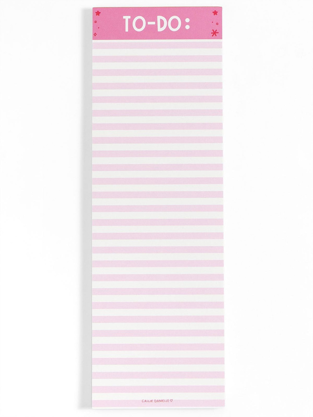 Pink Striped 4×12 To Do Notepad, 1 of 2