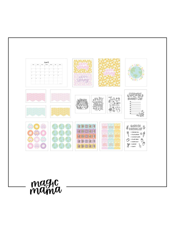 Spring Bucket List Digital Bundle, 1 of 2
