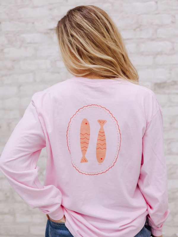 Coastal Fishy Long-Sleeve Tee - Blossom, 1 of 6