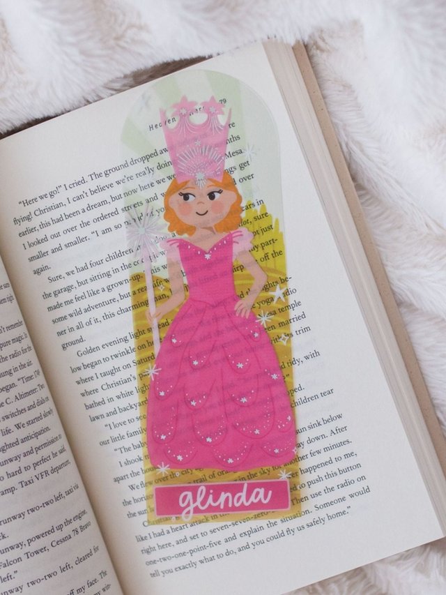 Glinda Wizard Of Oz Transparent Bookmark, 1 of 2