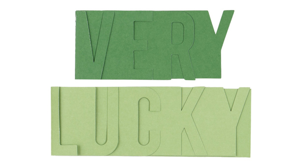 Color Collective Word Stacks - Lucky, 1 of 3