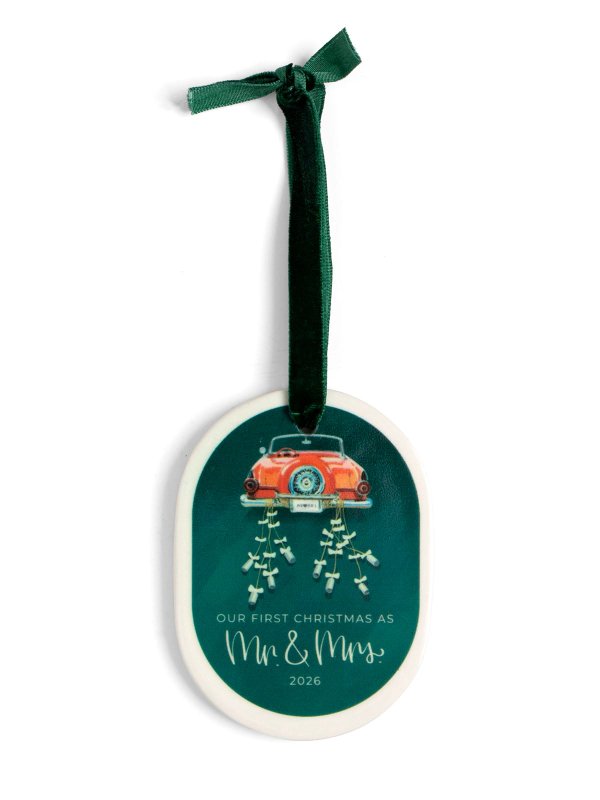 First Christmas As Mr. & Mrs. Newlyweds 2026 Ornament, 2 of 2
