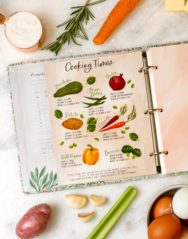 Strawberry Meadow Petite Recipe Binder, 4 of 7
