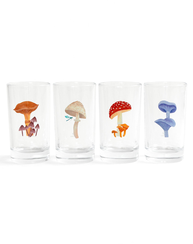 Mushroom Mini Juice Glass Set, 6 of 6