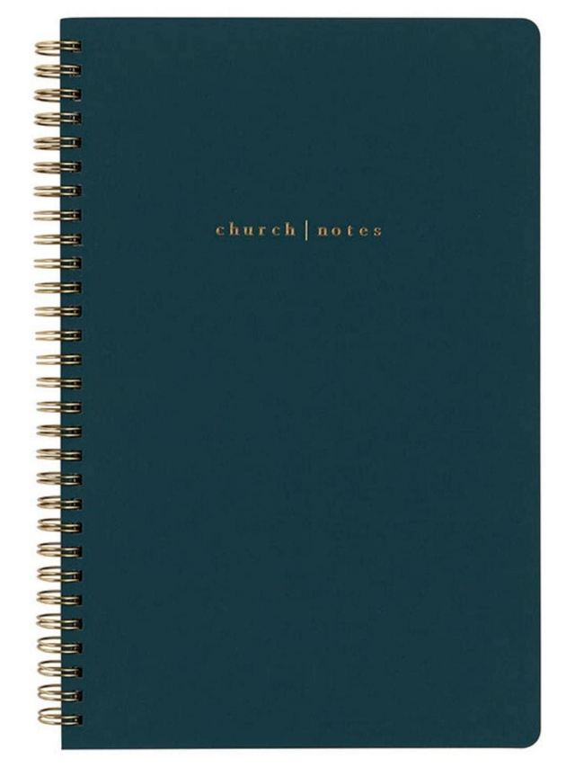 Navy Bible Study Spiral Notebook, 1 of 13