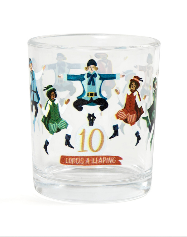 Ten Lords A-Leaping 7.5oz Short Juice Glass, 3 of 3
