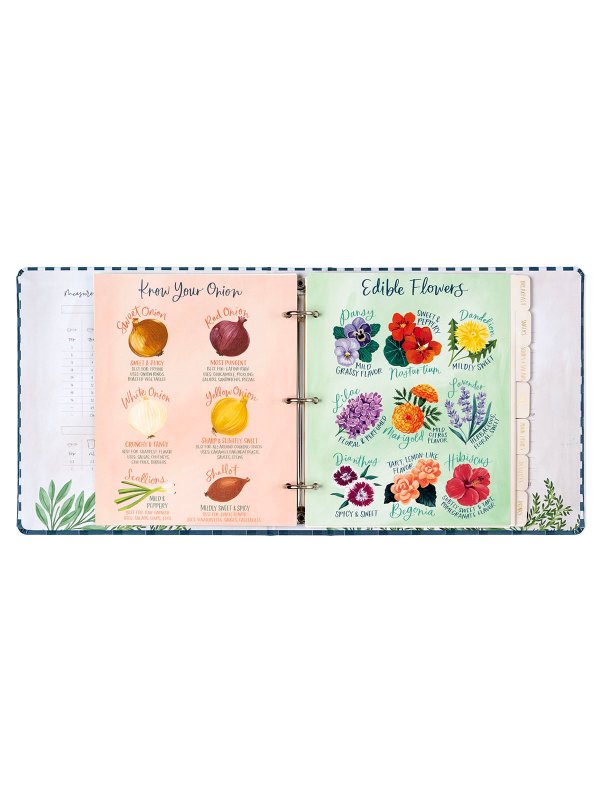 Navy Gingham Petite Recipe Binder, 8 of 11