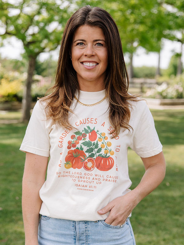 Seed to Grow Tomato Faith Tee - Ivory, 2 of 5