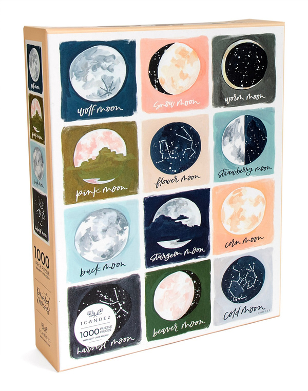 Painted Moons - 1,000 Piece Jigsaw Puzzle, 1 of 9