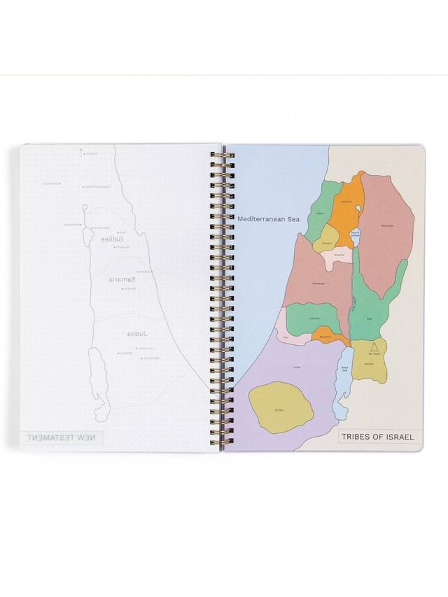 Happy Daisy Bible Study Spiral Notebook with Reference Maps by Callie Danielle, 6 of 9