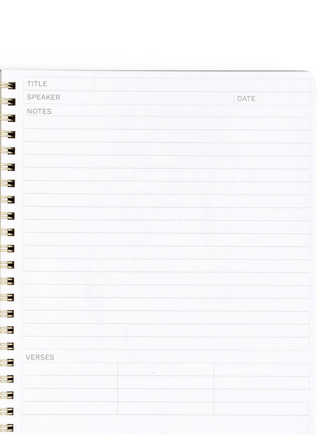 Olive Bible Study Spiral Notebook with Reference Maps, 5 of 9