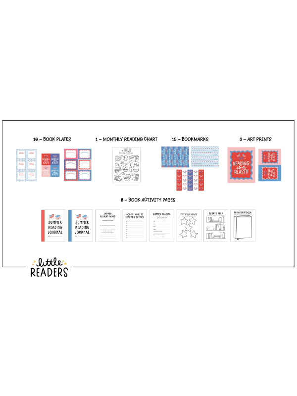 Summer Reading Journal Little Readers Digital Bundle, 2 of 2