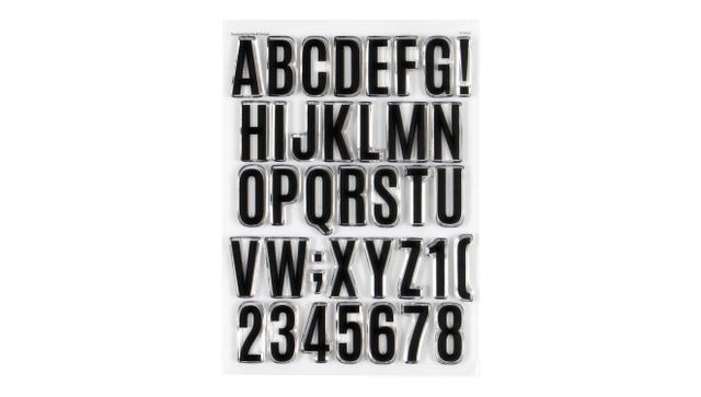 Stamp Set : 6×8 Destination Alpha, 1 of 2