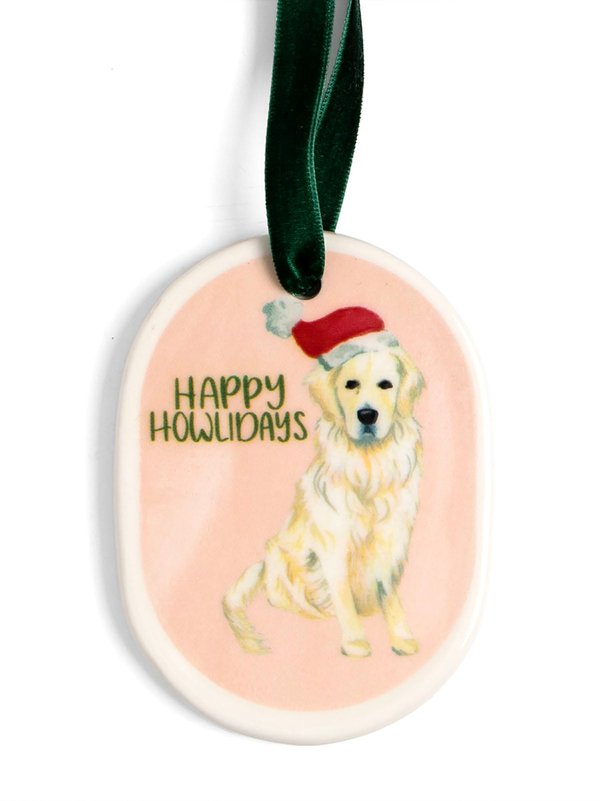 Happy Howlidays Dog Christmas Ornament, 1 of 2