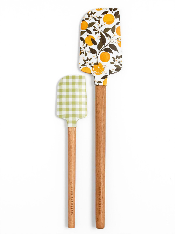Orange Orchard Silicone Kitchen Spatulas - Set of 2, 3 of 9