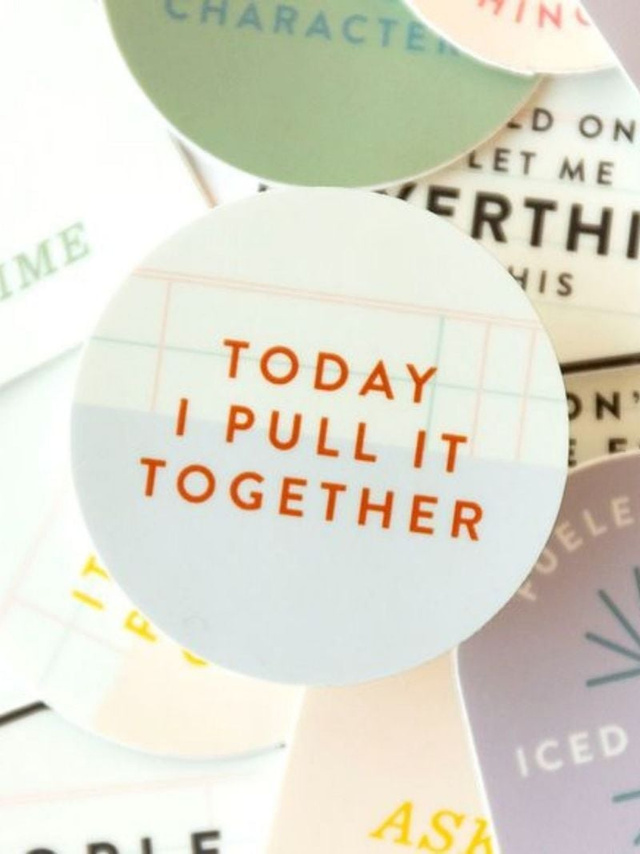 Today I Pull It Together Decal Sticker, 2 of 3