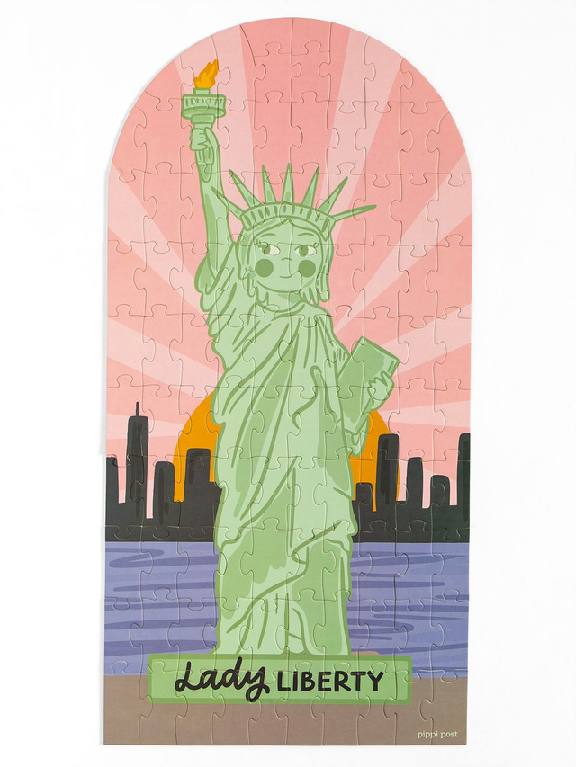George Washington & Lady Liberty - 100 Piece Double-Sided Jigsaw Puzzle, 11 of 11