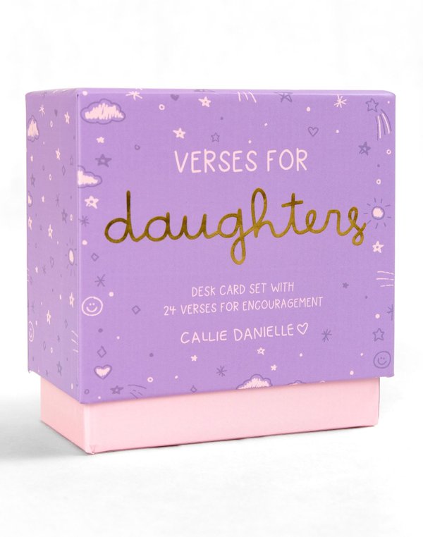 Verses For Daughters – Bible Verse Card Set with Display Stand, 6 of 6