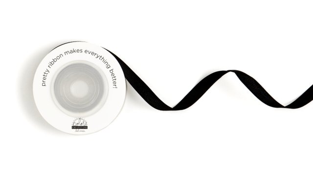 Color Collective 1/4" Ribbon - Black, 1 of 1