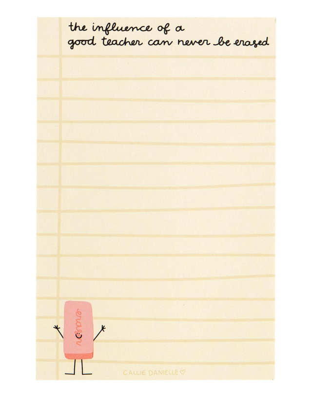 Influence Of A Good Teacher Notepad, 3 of 4