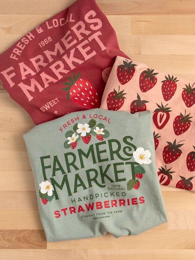 Strawberry Patch Farmers Market Tee - Bay, 3 of 7