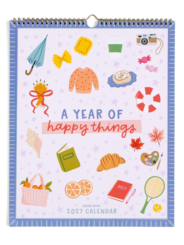 Year of Happy 2027 Spiral Hanging Wall Calendar, 7 of 10