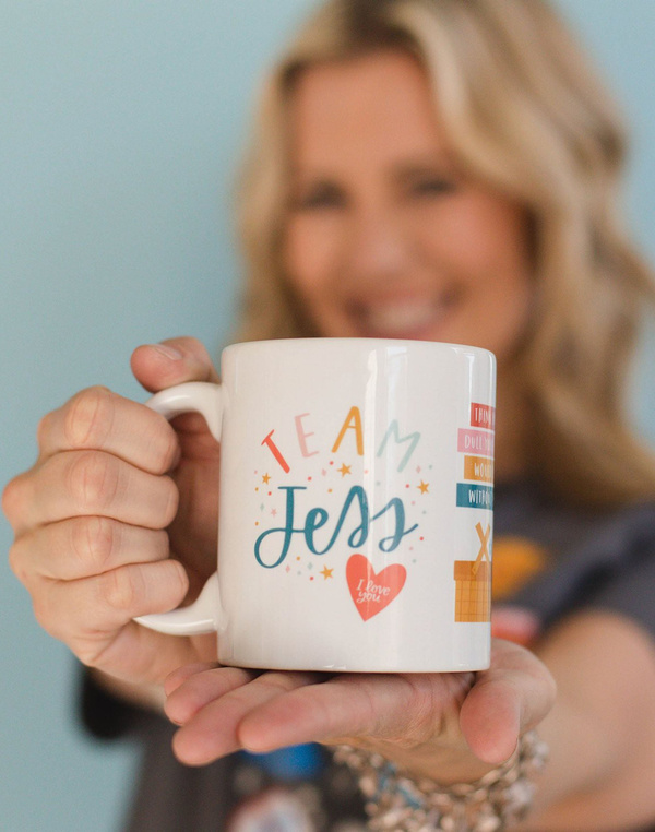Team Jess Medium Ceramic Mug, 1 of 4