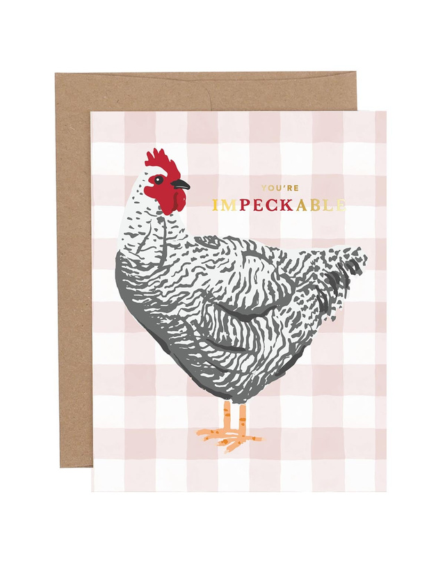 You're Impeckable Chicken Greeting Card, 2 of 4