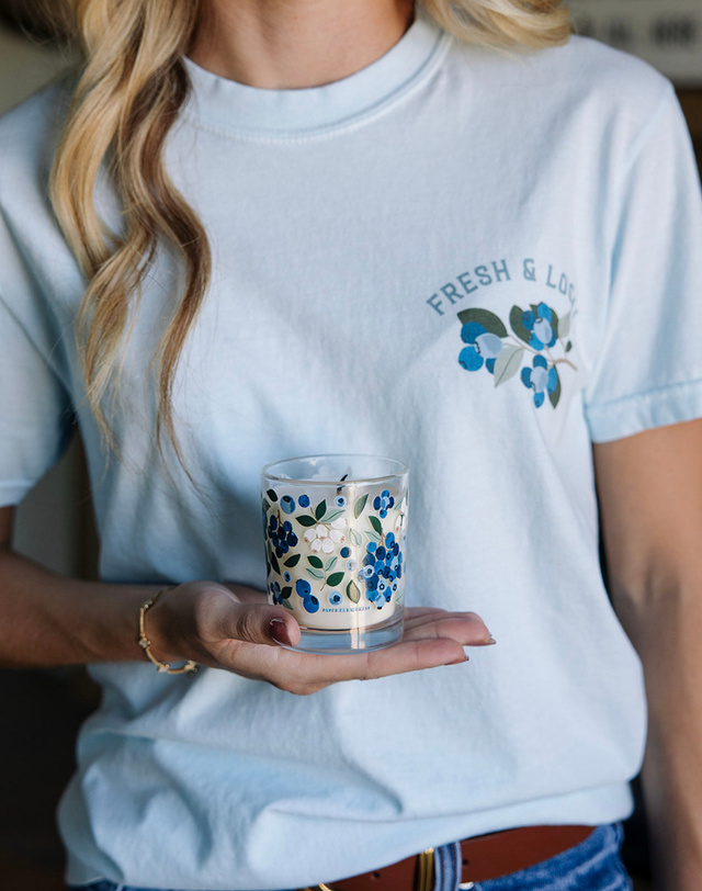 Blueberry Field Scented Soy Hand-Poured Candle, 3 of 8