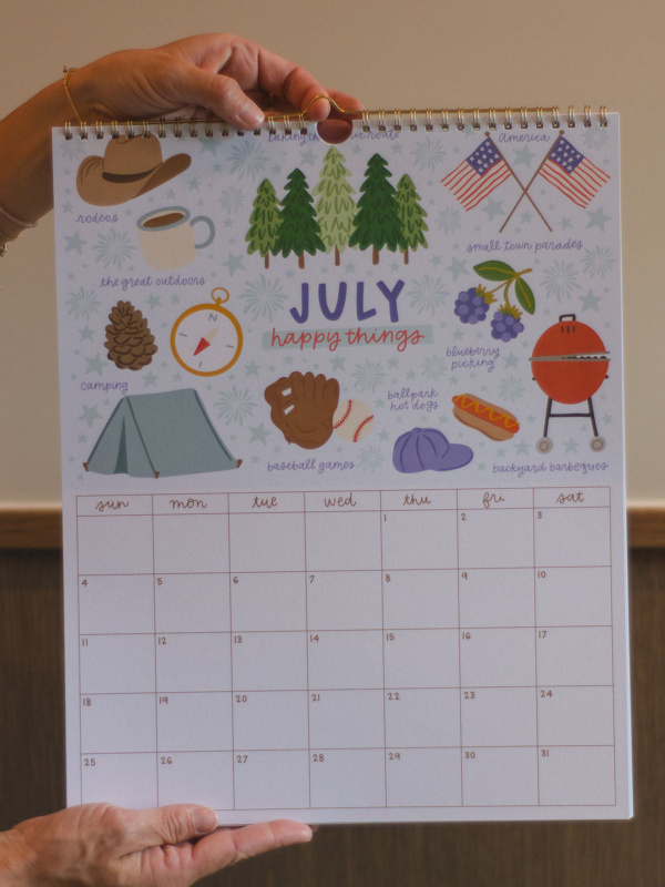 Year of Happy 2027 Spiral Hanging Wall Calendar, 5 of 10