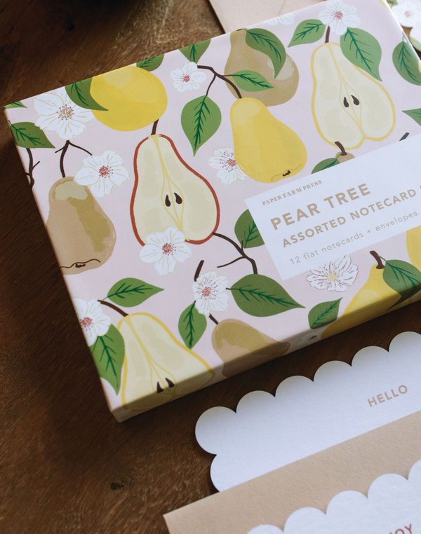Pear Tree Assorted Notecard Set, 4 of 4