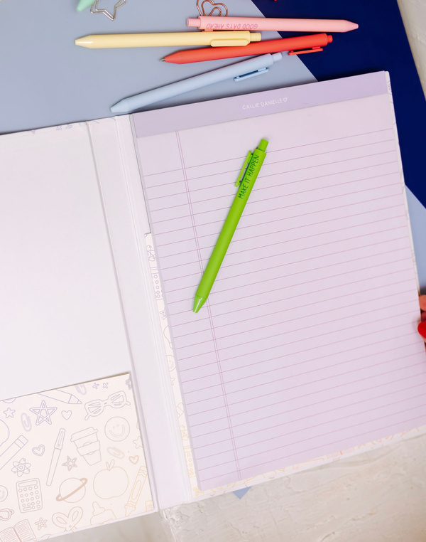 Classroom Icons Clipfolio with Lined Notepad, 6 of 8