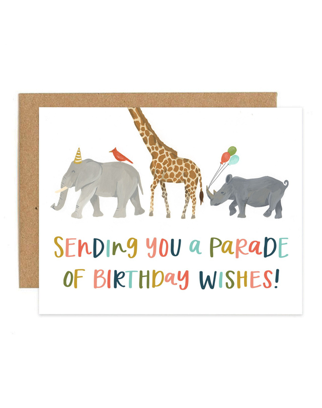 Birthday Parade Greeting Card, 1 of 1