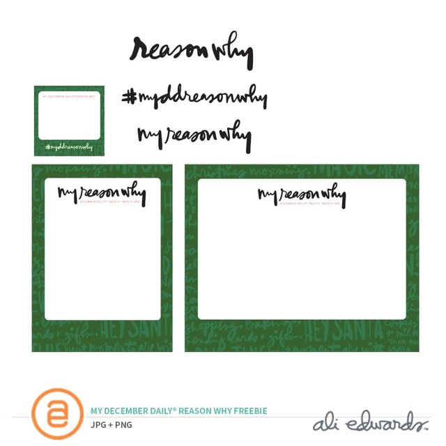 My December Daily® Reason Why Digital Freebie, 1 of 1