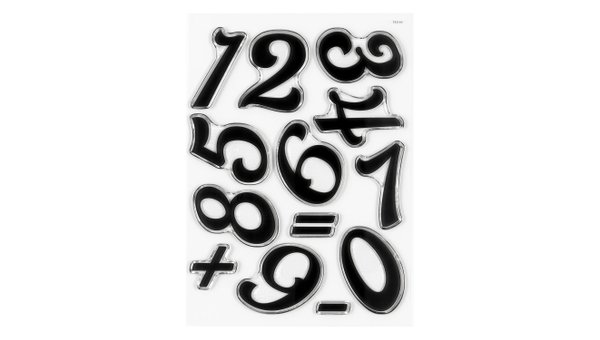 Numbers Are Awesome #4 6×8 Stamp Set, 1 of 2