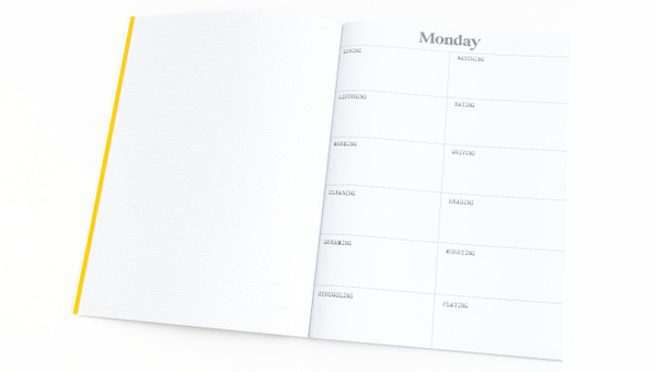 Week In The Life™ Black and White Notebook, 4 of 6
