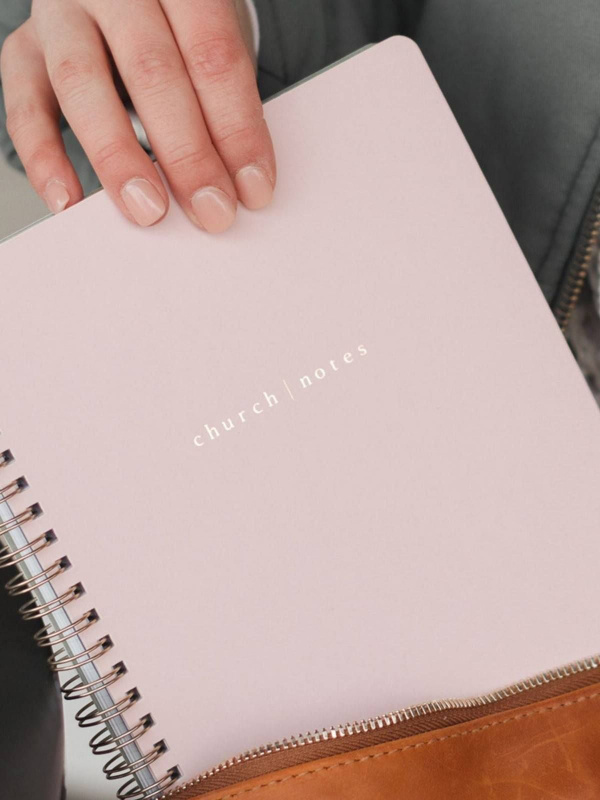 Blush Pink Bible Study Spiral Notebook, 8 of 11