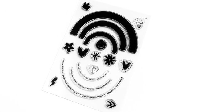 Rainbows & Icons 6×8 Stamp Set, 2 of 2