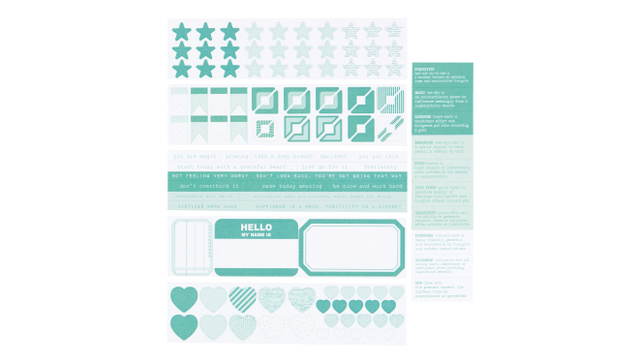 Color Collective Mini Sticker Booklet - Envy	, 1 of 2