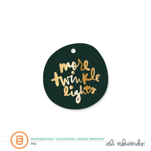 December Daily® 2023 Digital Enamel Ornament, 1 of 1