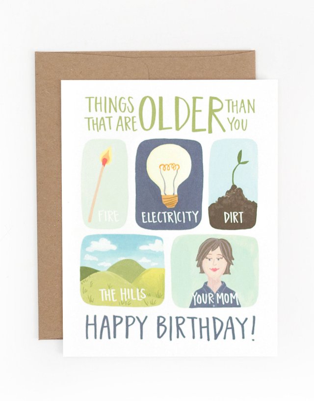Older Than You Greeting Card, 1 of 1