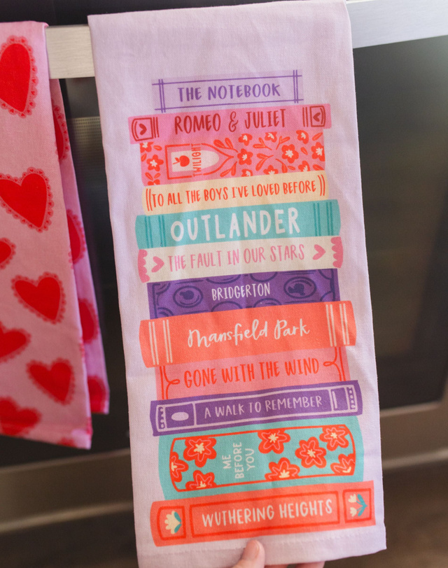 Romance Novels Tea Towel, 2 of 4