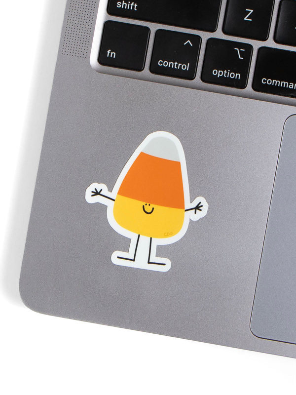 Candy Corn Friend Halloween Decal Sticker, 2 of 2